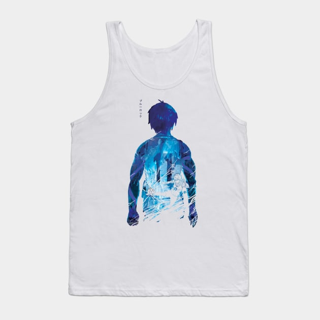 Direct Shot:Isagi Blue Lock Anime Tank Top by Vertei